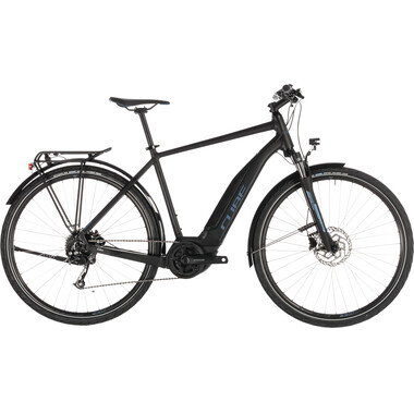 Bicicleta de viaje eléctrica CUBE TOURING HYBRID ONE 400 DIAMANT Negro 2019 0